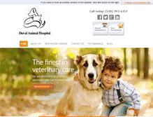 Tablet Screenshot of duvalanimalhospital.com